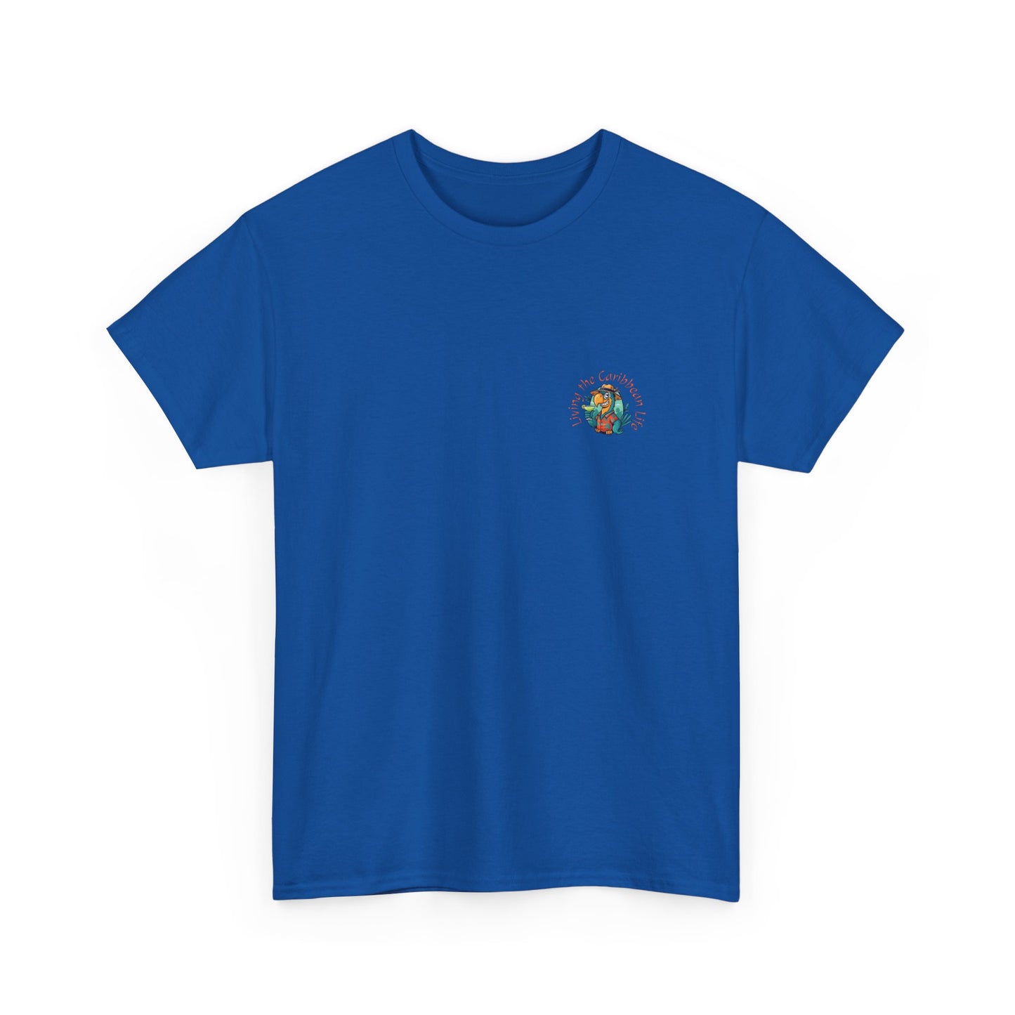 "Living the Caribbean Life" Parrot Vacation Tee