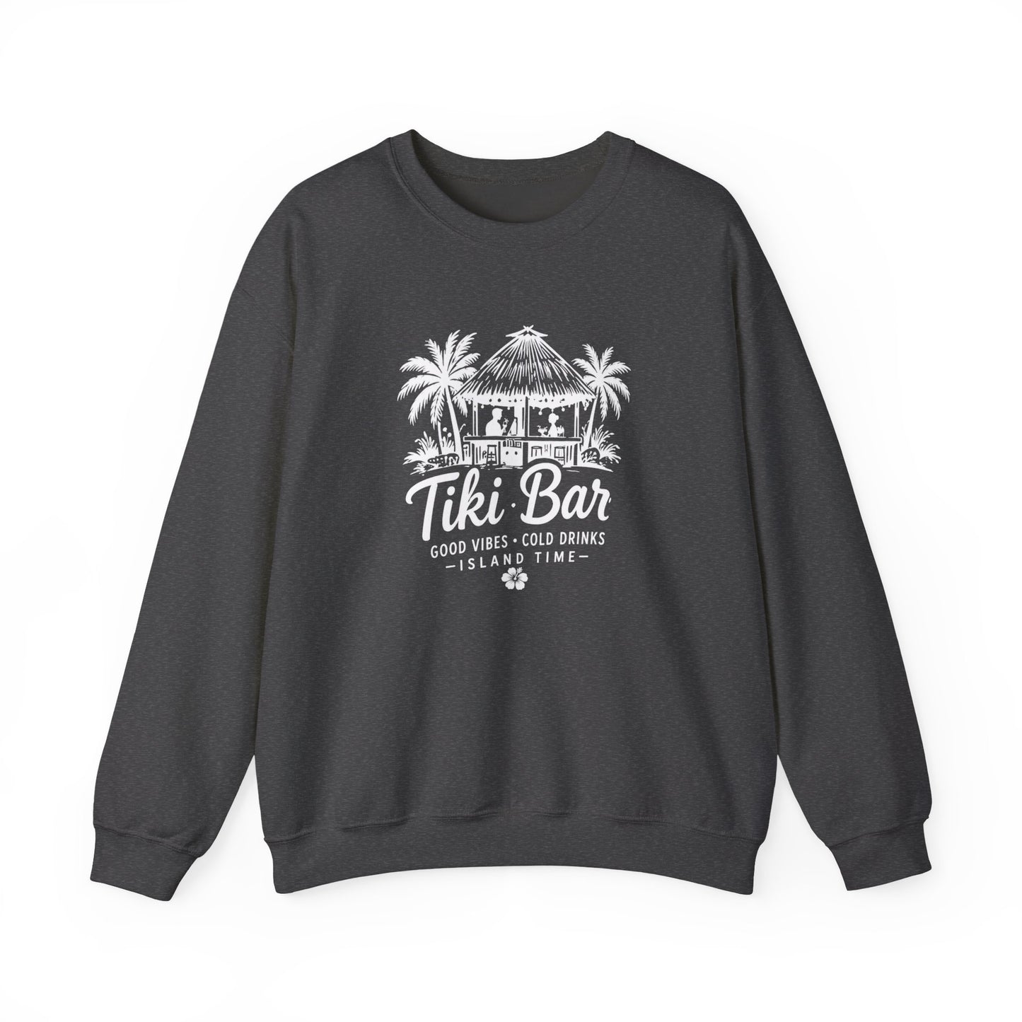 Tiki Bar Crewneck Sweatshirt – Island Vibes Graphic Pullover