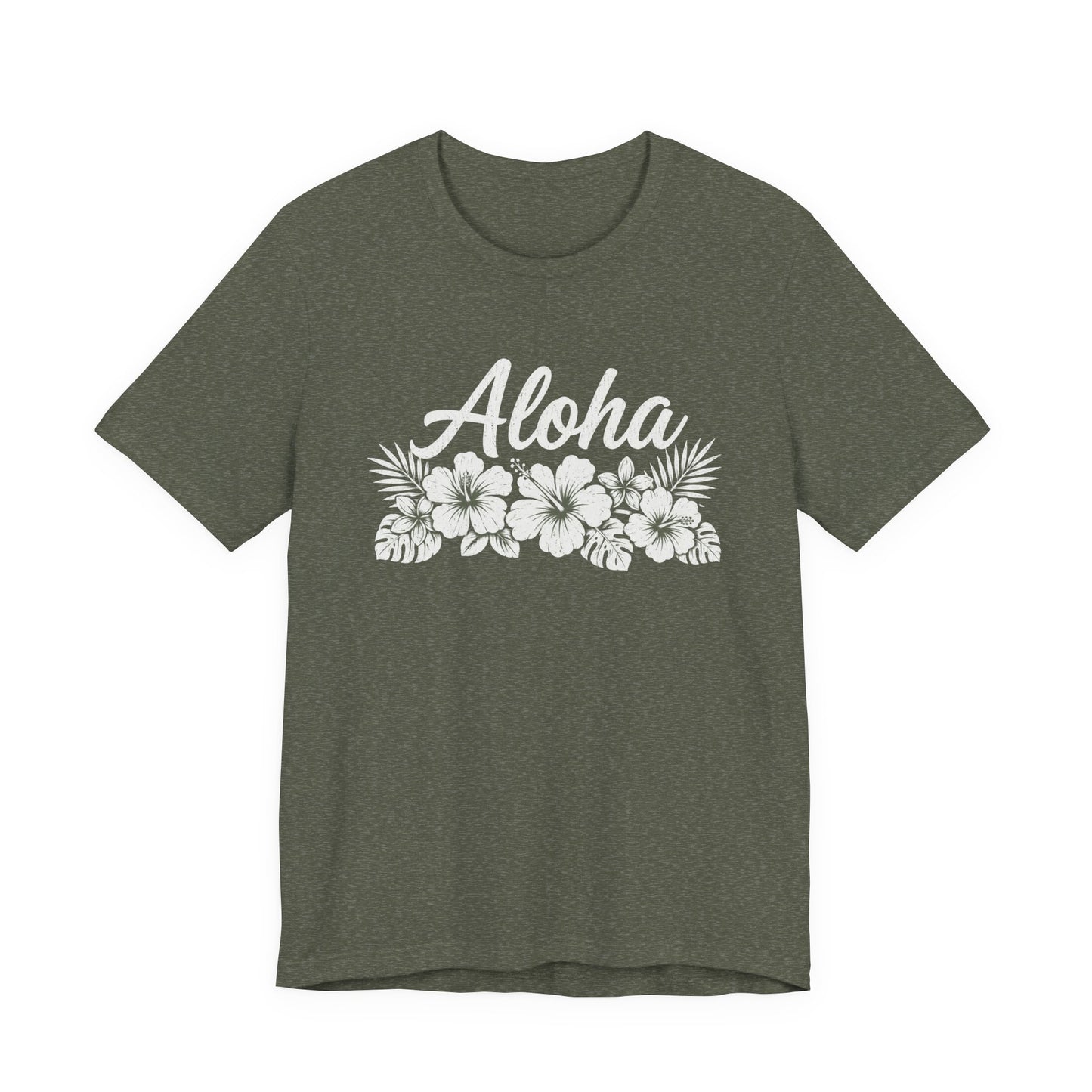 Aloha Floral T-Shirt — Hawaiian Hibiscus Vacation Tee