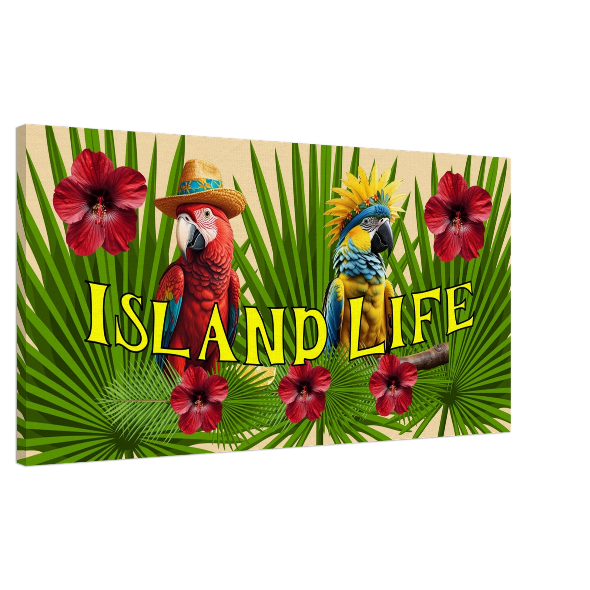  Island Life Large Canvas Wall Print  Caribbean Rays