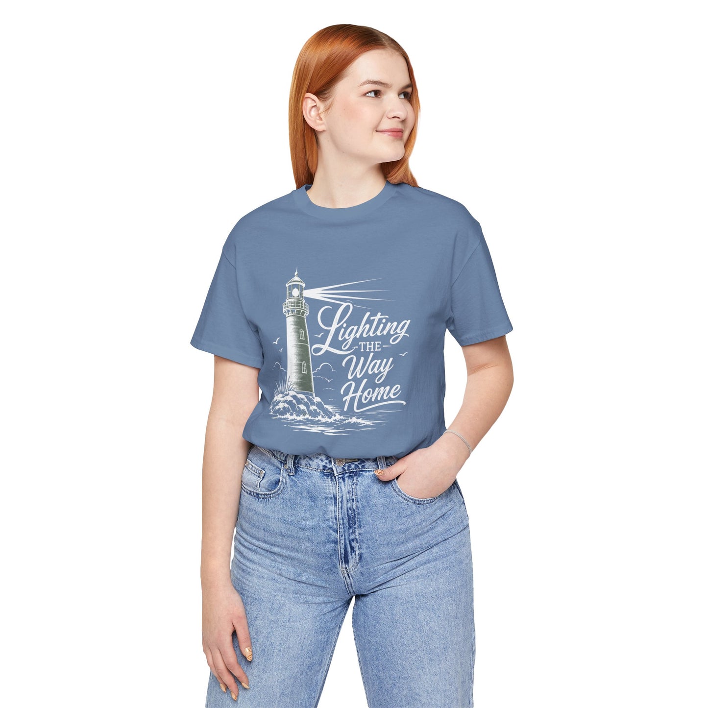 Lighthouse Coastal Tee — Vintage Nautical Lighthouse Graphic Shirt