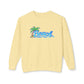 Beach Graphic Crewneck Sweatshirt — Palm Tree Retro Surf Vibe