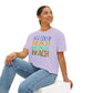 Beach Beach Beach Women's Boxy Tee, Summer T-Shirt, Casual Beachwear,