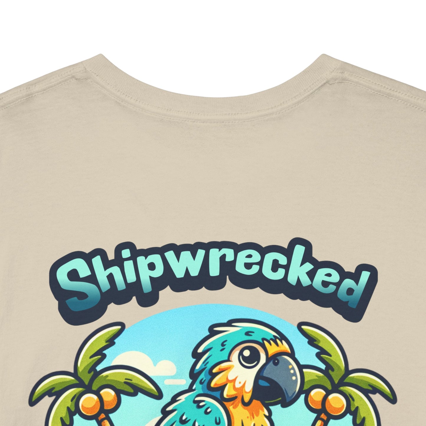 Shipwrecked in Paradise Tropical Unisex Heavy Cotton T-Shirt