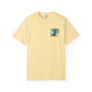 T-Shirt — "Living in Paradise and Loving It" Tropical Parrot Beach Tee
