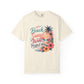 Beach Sunset Wine T-Shirt — "Beach, Sunset, Wine, Perfect Day" Tropical Graphic Tee