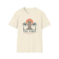 Tiki Vibes Sunset Tee (Palm Trees & Tiki Mask)