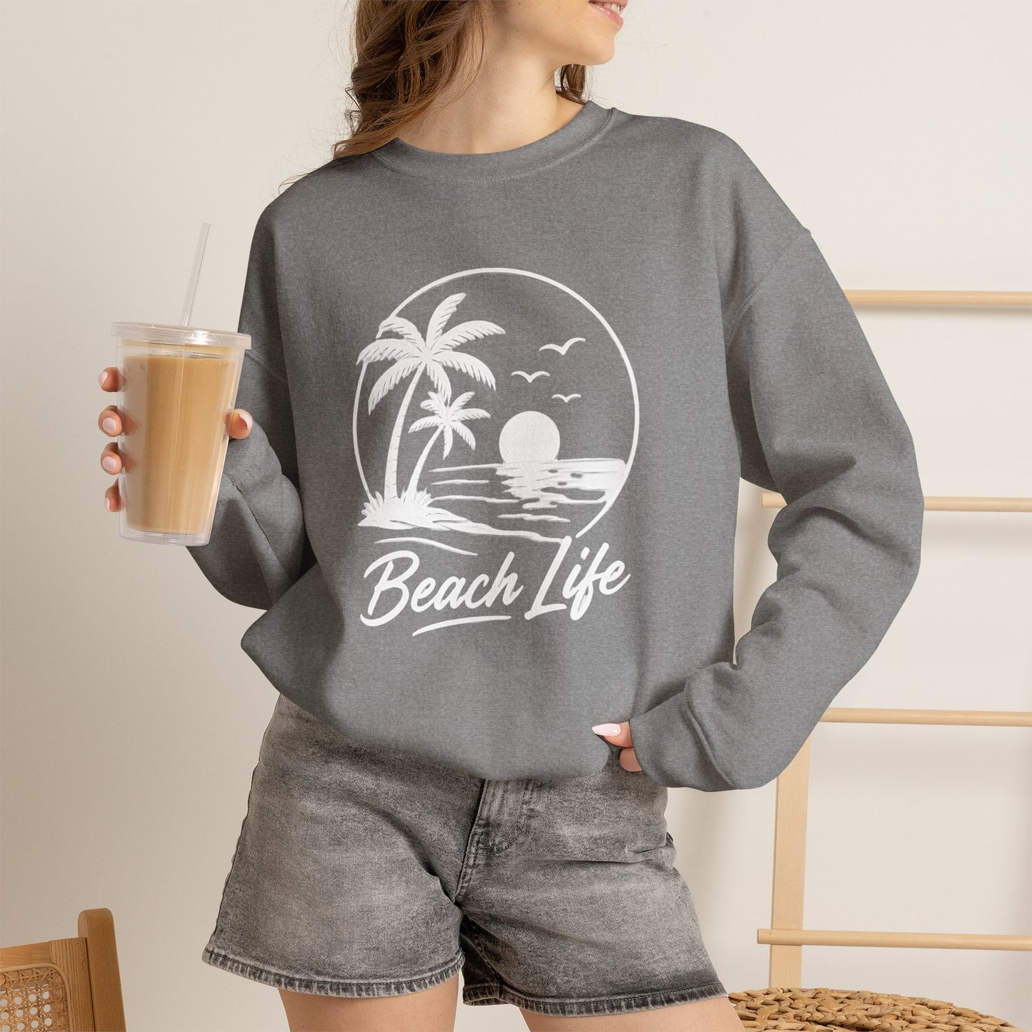 Beach Life Crewneck Sweatshirt