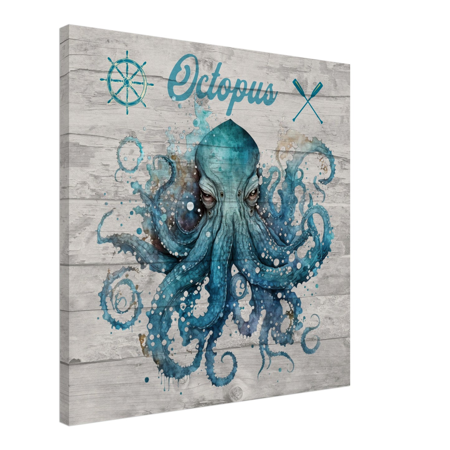 Octopus Canvas Wall Print - Caribbean Rays