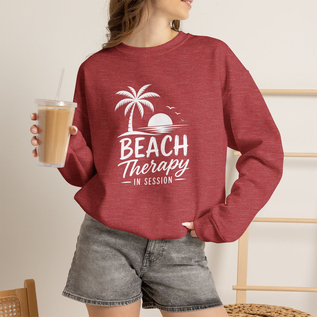 Beach Therapy Sweatshirt — 'Beach Therapy In Session' Crewneck