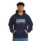 Fishing Hoodie – "I'd Rather Be Fishing" Graphic Pullover for Anglers