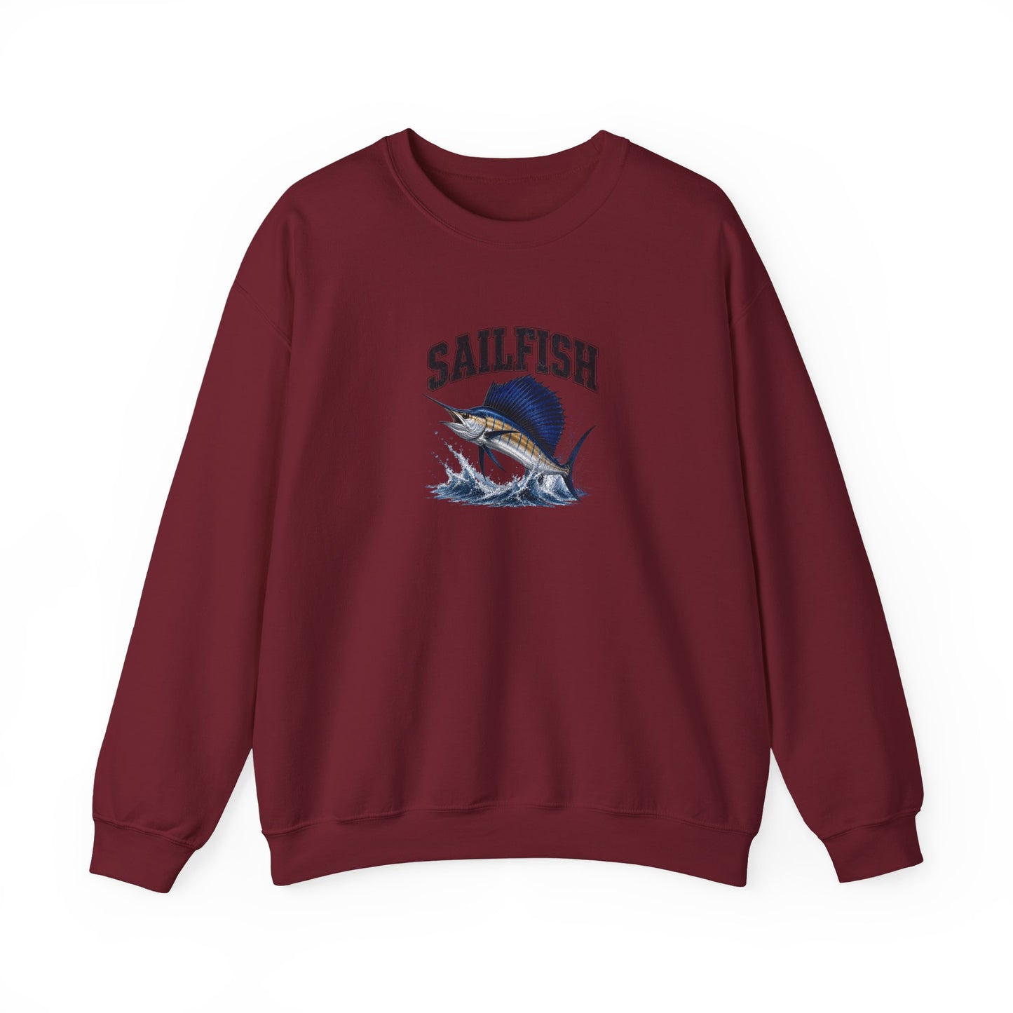 Sailfish Graphic Sweatshirt – Vintage Marlin Fishing Crewneck