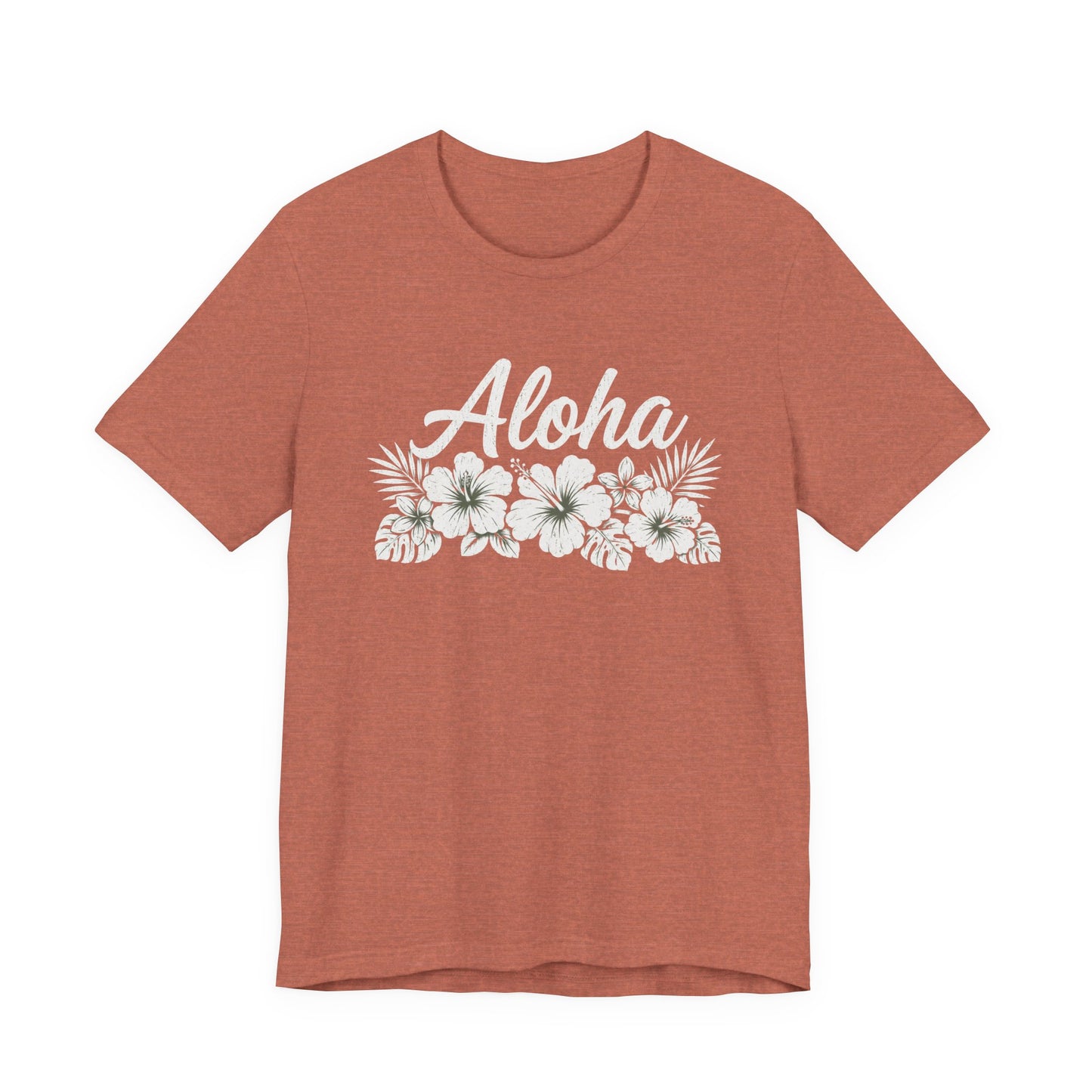 Aloha Floral T-Shirt — Hawaiian Hibiscus Vacation Tee