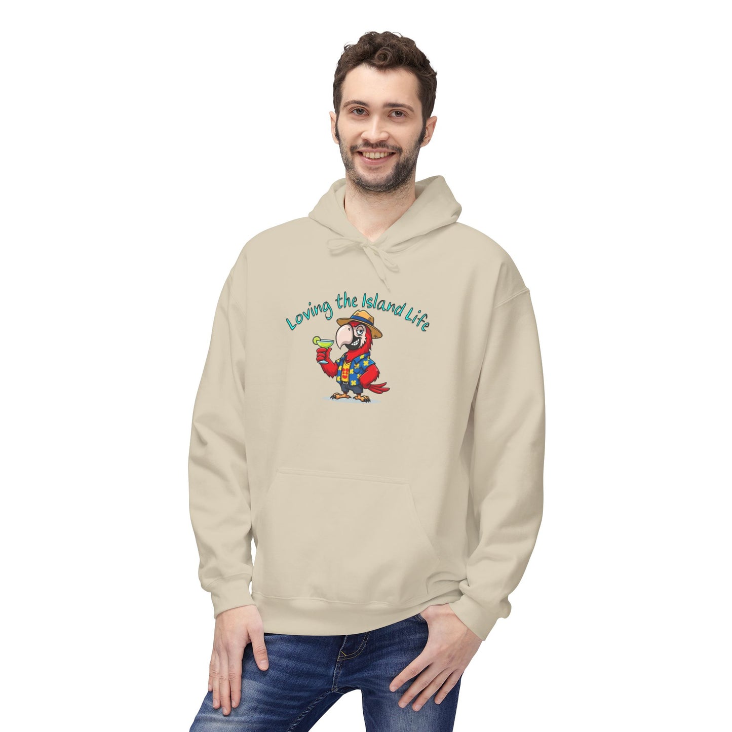 Loving the Island Life Hoodie — Tropical Beach Vacation Pullover
