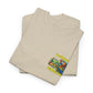 Cocktail Parrot Tee - Fun Retro Style, Unisex  Heavy Cotton T-Shirt,