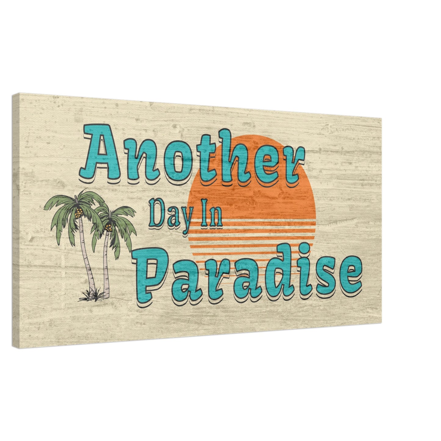 Another Day in Paradise Large Canvas Wall Print Caribbean Rays