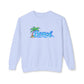 Beach Graphic Crewneck Sweatshirt — Palm Tree Retro Surf Vibe