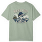 Light green t-shirt with 'Reel Big Catch' graphic on a white background
