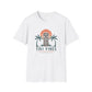 Tiki Vibes Sunset Tee (Palm Trees & Tiki Mask)