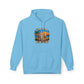 Great Minds Drink Alike Hoodie — Tropical Sunset Palm Beach Graphic Sweatshirt