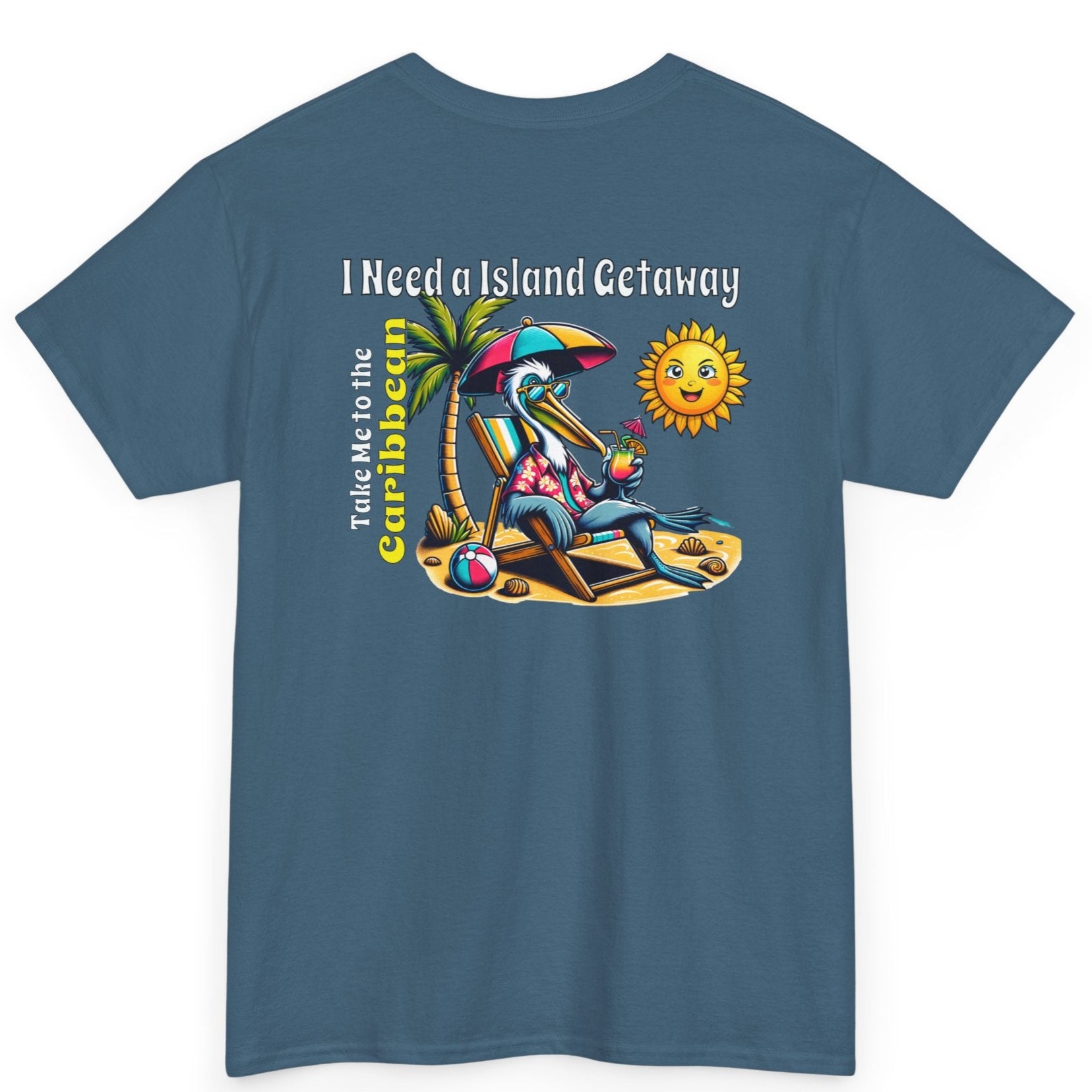 Island Getaway Unisex Heavy Cotton Tee at Caribbean Rays