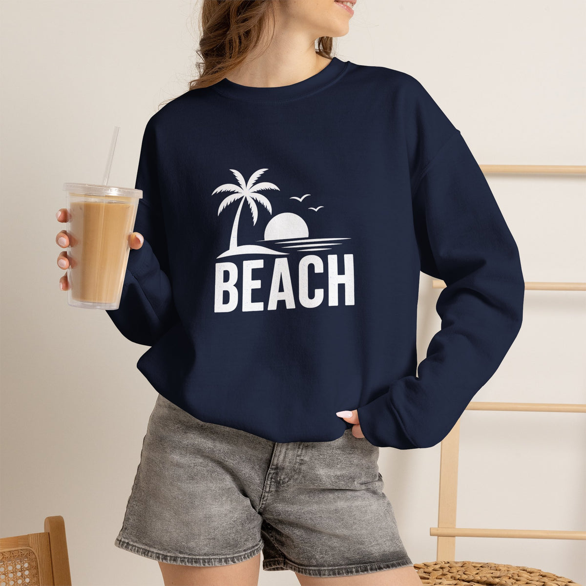 Beach Sunset Crewneck Sweatshirt