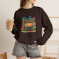 Tiki Bar Crewneck Sweatshirt — Retro Tropical Sunset Design