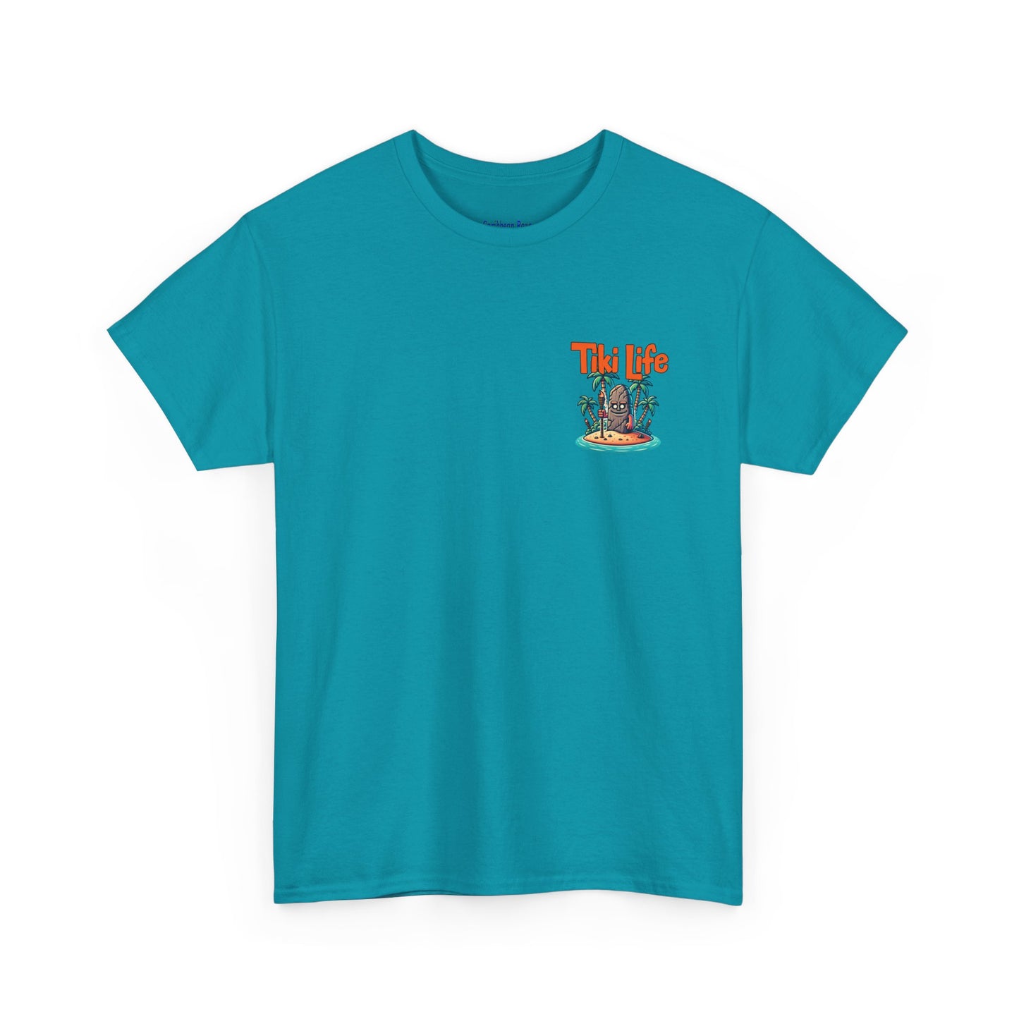 Tiki Life Island Tee - Unisex Heavy Cotton T-Shirt