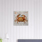 Dungeness Crab Canvas Wall Print on Caribbean Rays