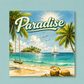 Beach Paradise Aluminum Wall Print