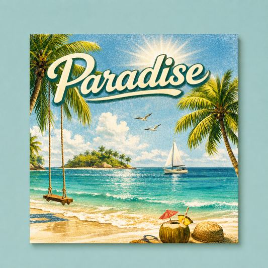 Beach Paradise Aluminum Wall Print