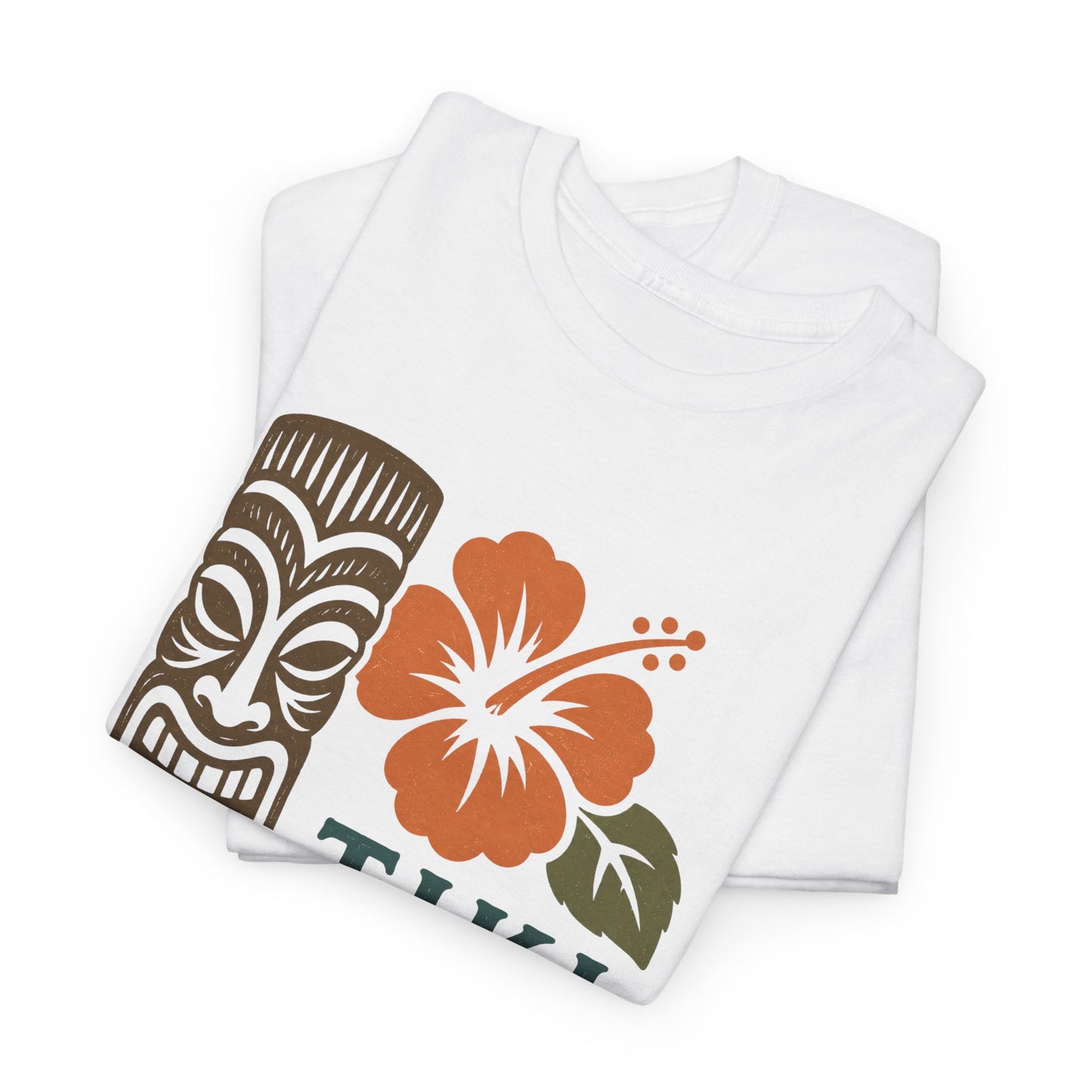 Tiki Vibes Floral Hibiscus Tee