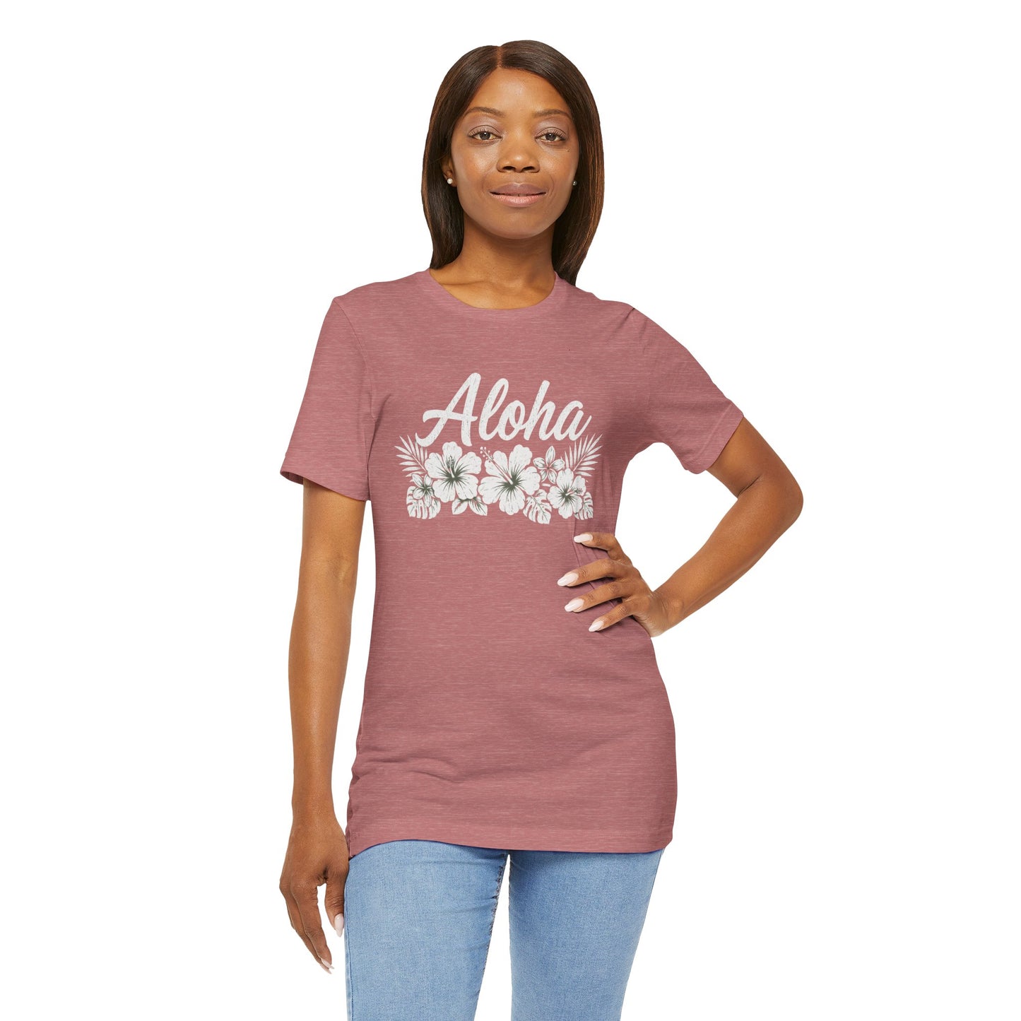 Aloha Floral T-Shirt — Hawaiian Hibiscus Vacation Tee