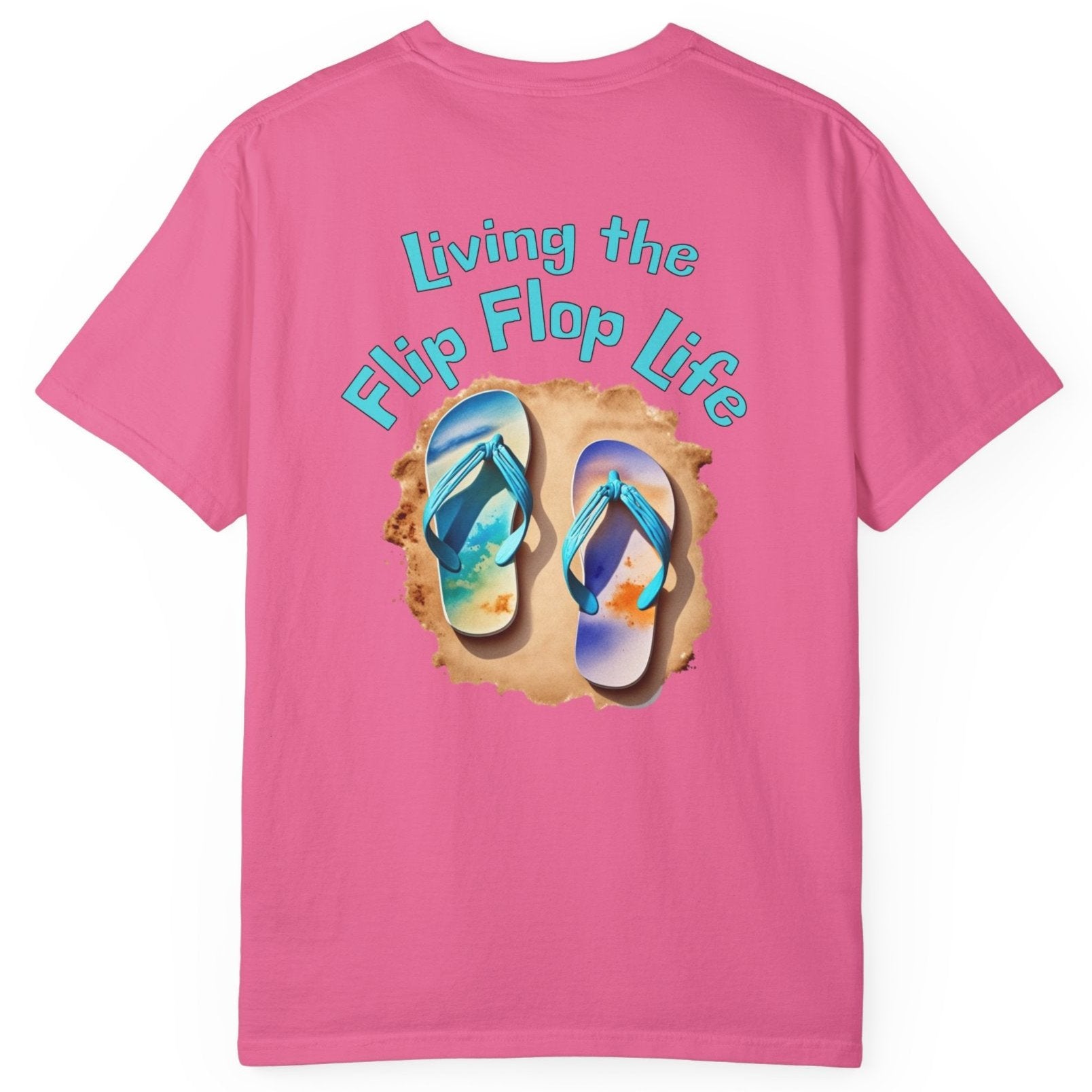 Resort Collection Living the Flip Flop Life Unisex Garment-Dyed T-shirt by Caribbean Rays