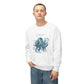 Beach Club Octopus Unisex Lightweight Crewneck Sweatshirt - Octopus Design