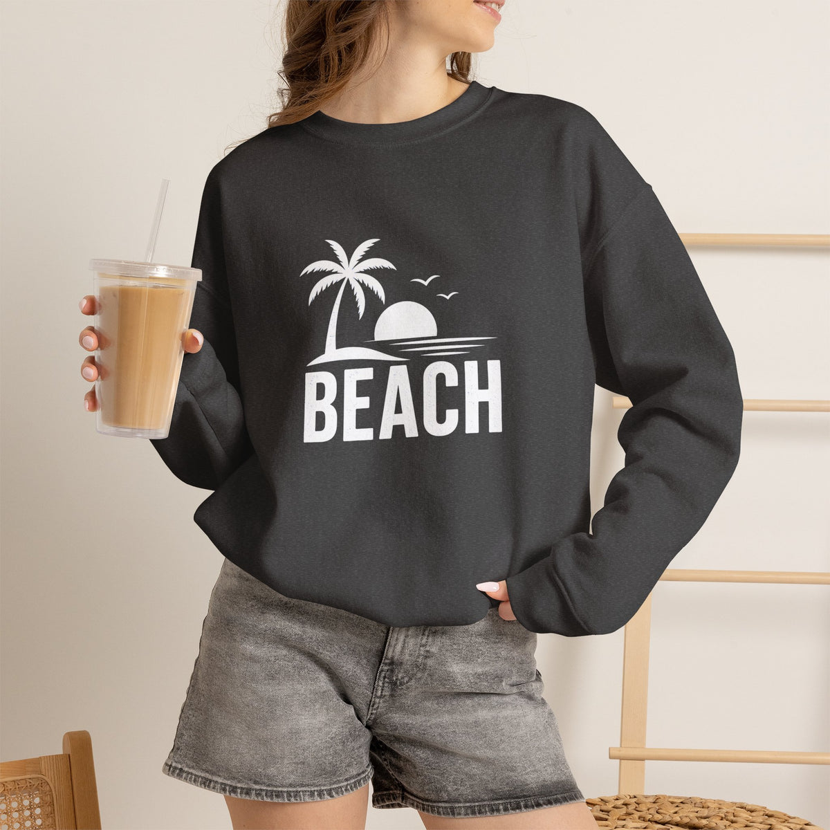 Beach Sunset Crewneck Sweatshirt