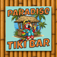 Paradise Tiki Bar Aluminum Wall Print