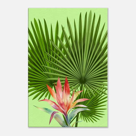 Trio Palmetto Palm Canvas Wall Print at Caribbean Rays