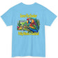 Cocktail Parrot Tee - Fun Retro Style, Unisex  Heavy Cotton T-Shirt, by Caribbean Rays
