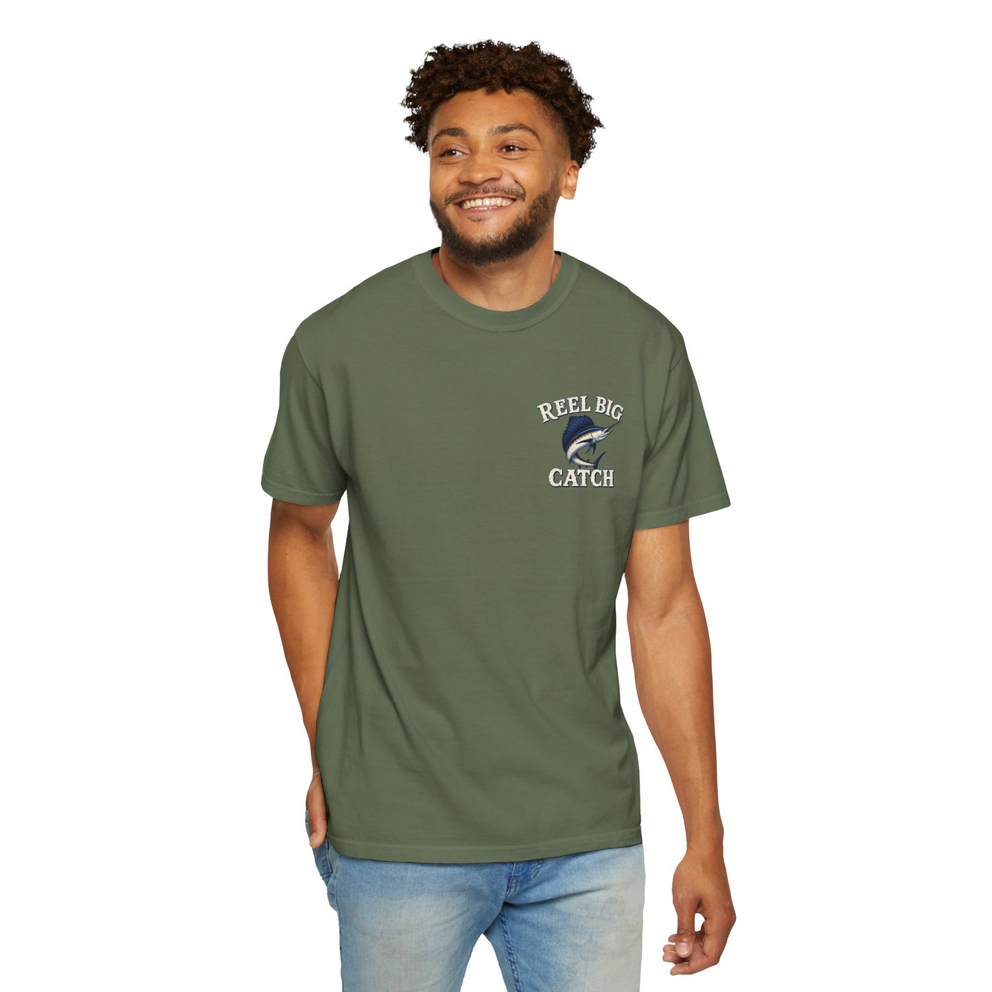 Reel Big Catch Fishing T-Shirt — Sailfish Offshore Angler Tee