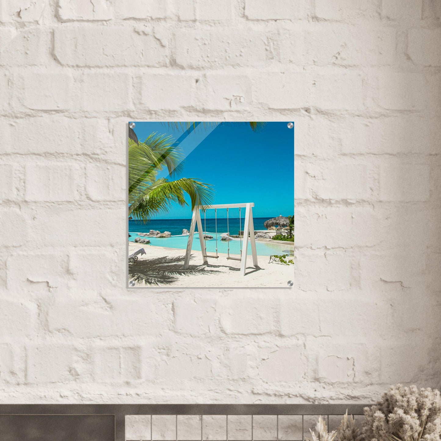 Swing Set in Paradise Acrylic Wall Print 