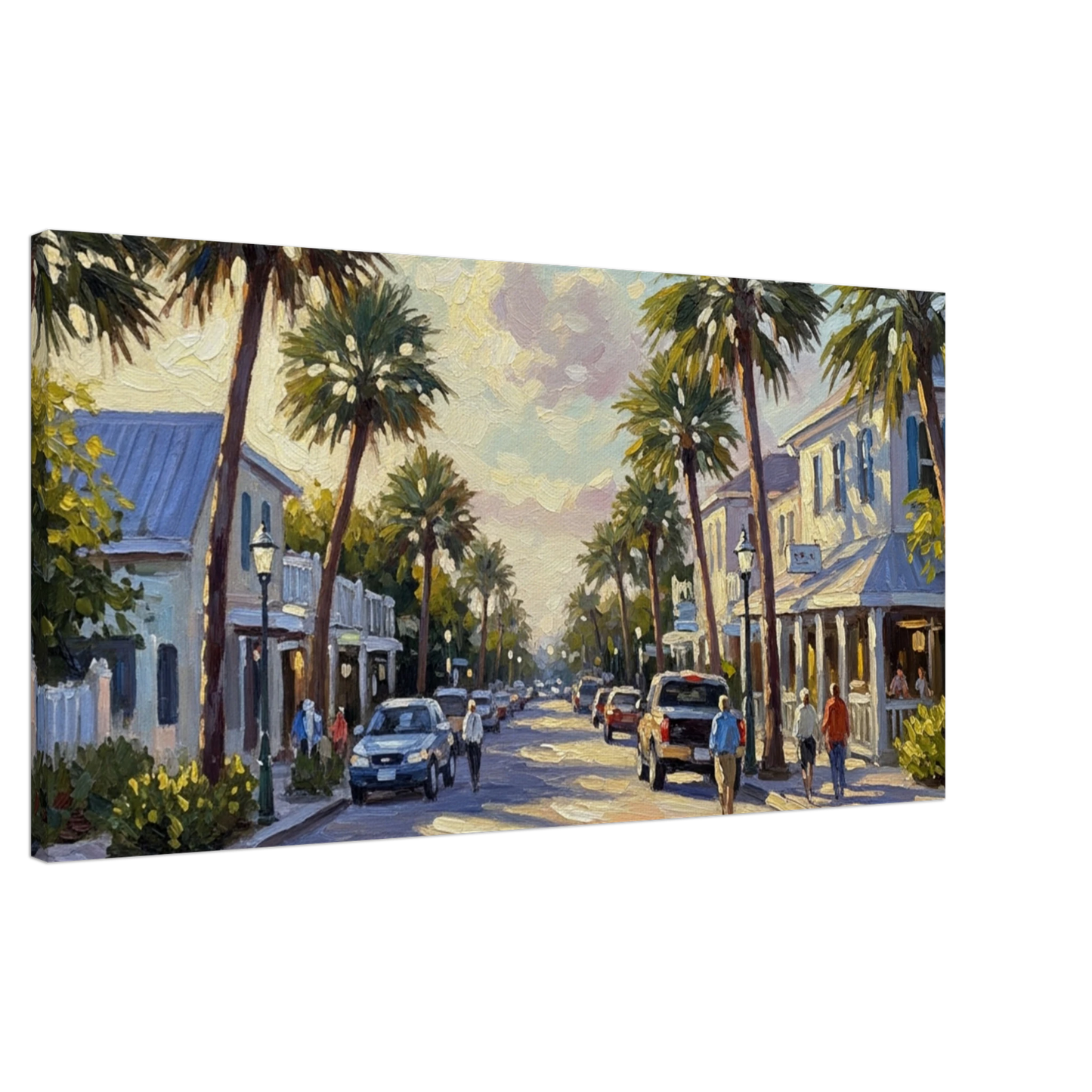  Coastal Town Canvas Wall Print Caribbean Rays
