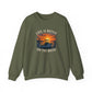 "Life Is Better On The Water" Crewneck Sweatshirt -Boat Sunset Graphic