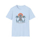 Tiki Vibes Sunset Tee (Palm Trees & Tiki Mask)