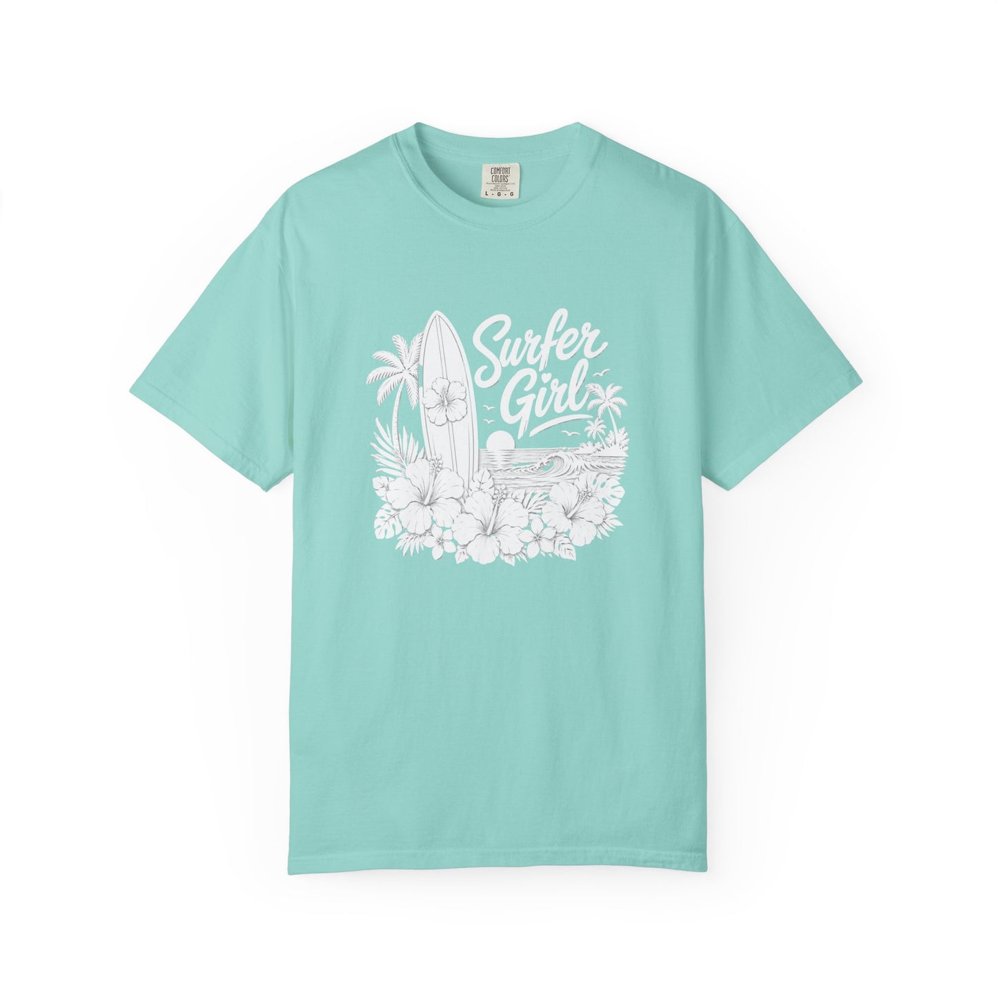 Surfer Girl Graphic Tee — Vintage Beach Surf T‑Shirt