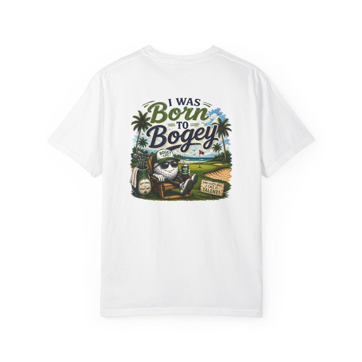 Born to Bogey T-Shirt — Retro Golf Skull Graphic Tee