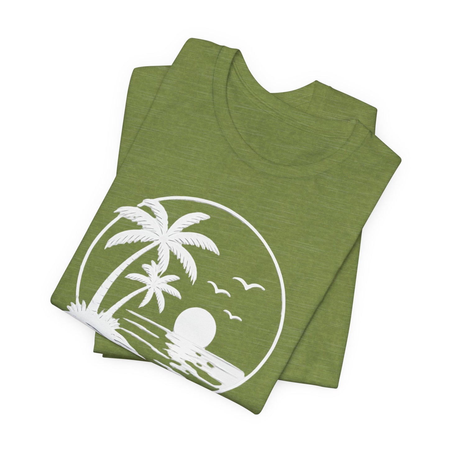 Beach Life T-Shirt – Palm Tree Sunset Graphic Tee
