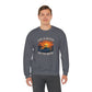 "Life Is Better On The Water" Crewneck Sweatshirt -Boat Sunset Graphic