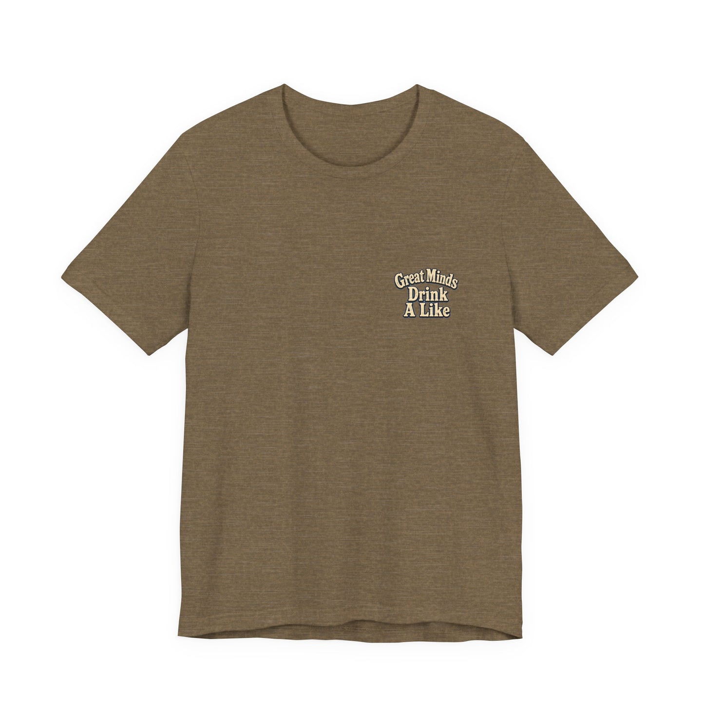 "Great Minds Drink A Like" Tropical Beach Liquor Graphic Tee