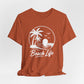 Beach Life T-Shirt – Palm Tree Sunset Graphic Tee